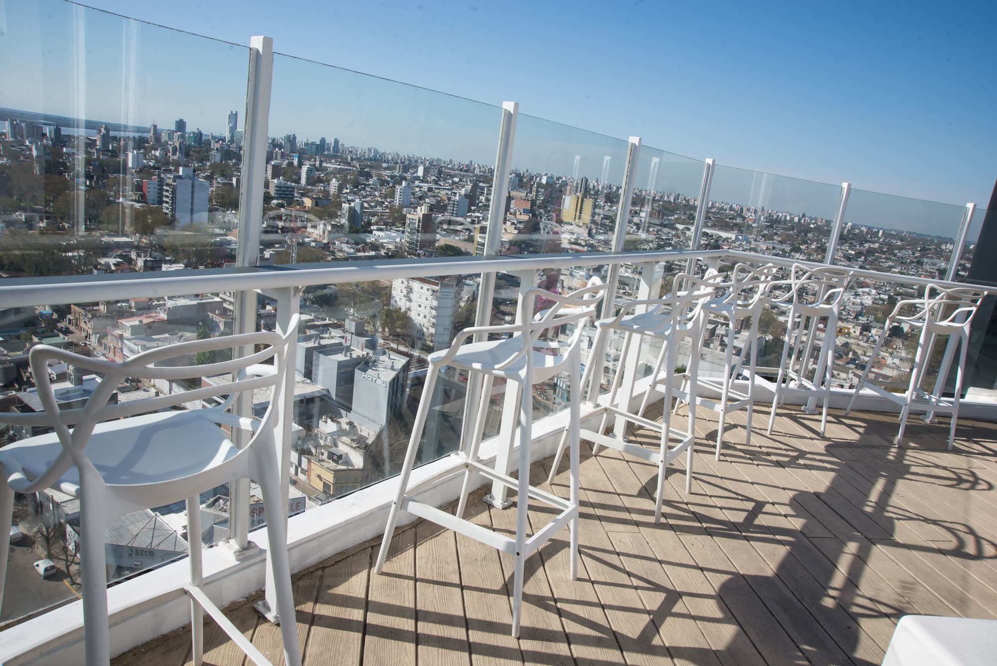 Terraza con vista panorámica a Rosario